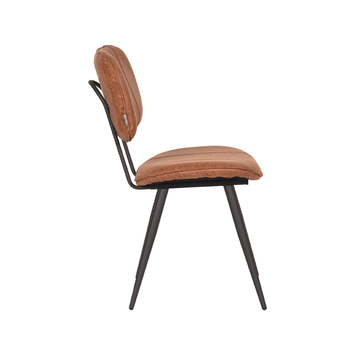 LABEL51 Eetkamerstoel Fos – Lederlook Stoel – Modern & Onderhoudsvriendelijk